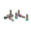 RISK 8Pcs Mountain Bike Pedal Bolts Titanium Alloy Anti Slip