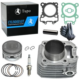 Tupo 69mm Cylinder Piston Ring Gasket Top End Rebuild Kit Compatible with Kawasaki Bayou250 Bayou 250 KLF250A KLF250A3 KLF250A6F KLF250AAF KLF250ABF 4X2 2003-2011 ATV