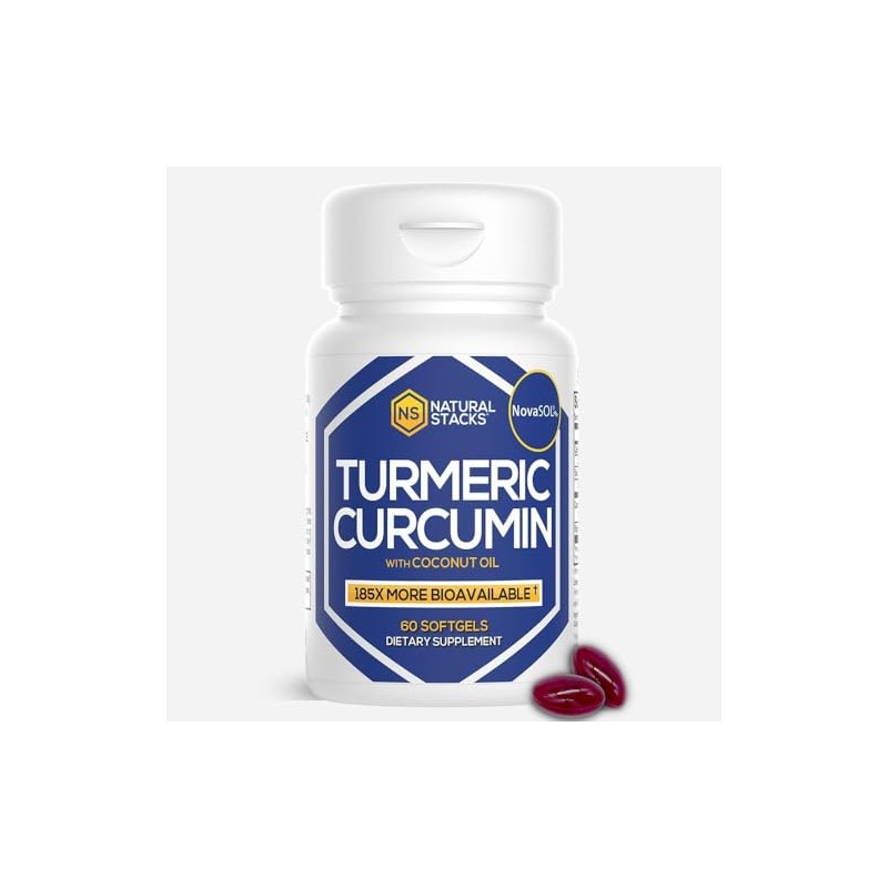 Cúrcuma con Aceite de Coco Natural Stacks 60 Cápsulas
