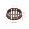 sourcing map 10Pcs 50mm/2in Air Vents Circular Soffit Vents, Drak