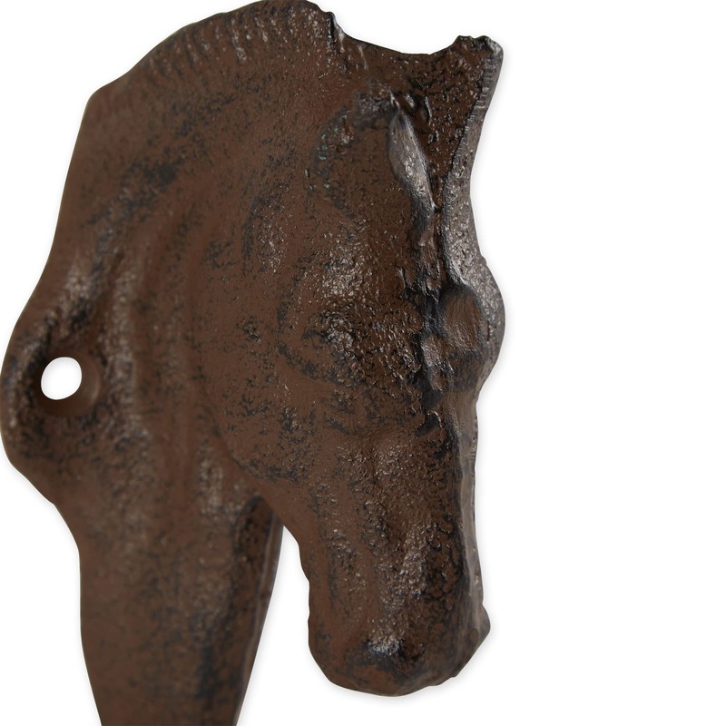 DII Cast Iron Collection Decorative Wall Hook Set, Horse, 3