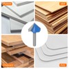 sourcing map Router Bits 1" Dia 1/4" Shank 90 Degree