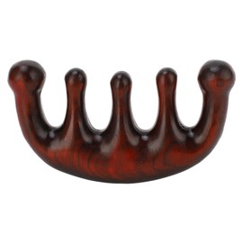 Wood Scalp Meridian Comb Stress Relief Prevent Static Wide Tooth Gua Sha Massage Comb