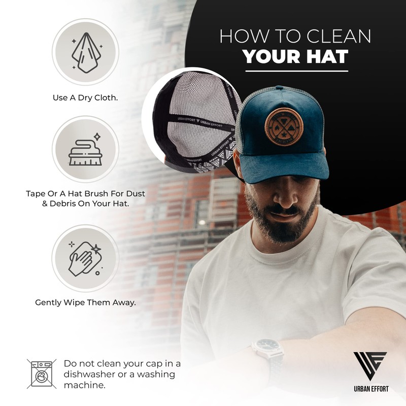 Urban Effort - Gorra de malla trasera para hombres y