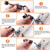 CZC AUTO Trailer Tongue Coupler Lock Keyed Alike Dia 1/4
