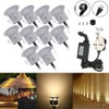 10PCS 32mm Outdoor Waterproof LED Deck Light Kit Landscape Recessed