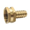 GRIDTECH Brass Garden Hose Adapter Swivel Fitting, 5/8” Barb and