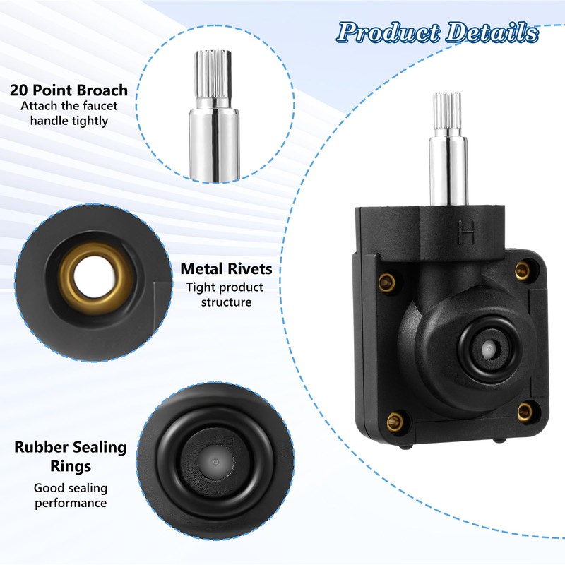 Enhon 1 Pcs Pressure Balance Cartridge Compatible with Grohe 47080000,