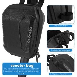 PRATYAHARA 2.5L Scooter Bag Scooter Handlebar Bag Waterproof Scooter Bag for Storage for Universal Scooter Bicycle