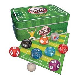 CreativaMente 3178452 Super Goal!, the exciting football game for 2 people, football dice game for adults and children from 6 years