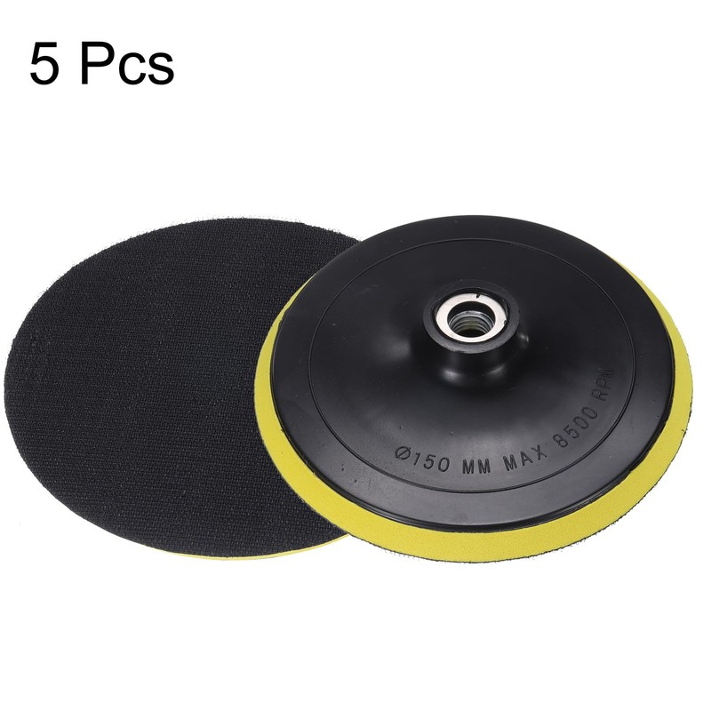 sourcing map 6 Inch Hook and Loop Backing Sanding Pads