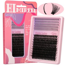 Lash Clusters 100D Lash Spikes Eyelash Clusters Volume 260pac Long 10-19mm Individual Lashes DIY Spiky Lash Extension Mega Cluster Eyelash Extensions Mink Strips Lashes Thick