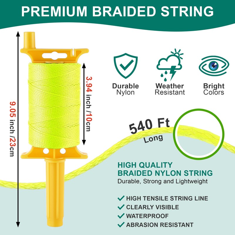 Threlaco Mason Line with Handle, Twisted 540 FT #18 Reloadable