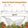 Encoidoz 100FT C9 Light String Christmas Stringer, E17 Light Sockets