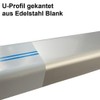Edging Profile Blank V2A, 1000 mm U-Profile Decorative Exterior 15