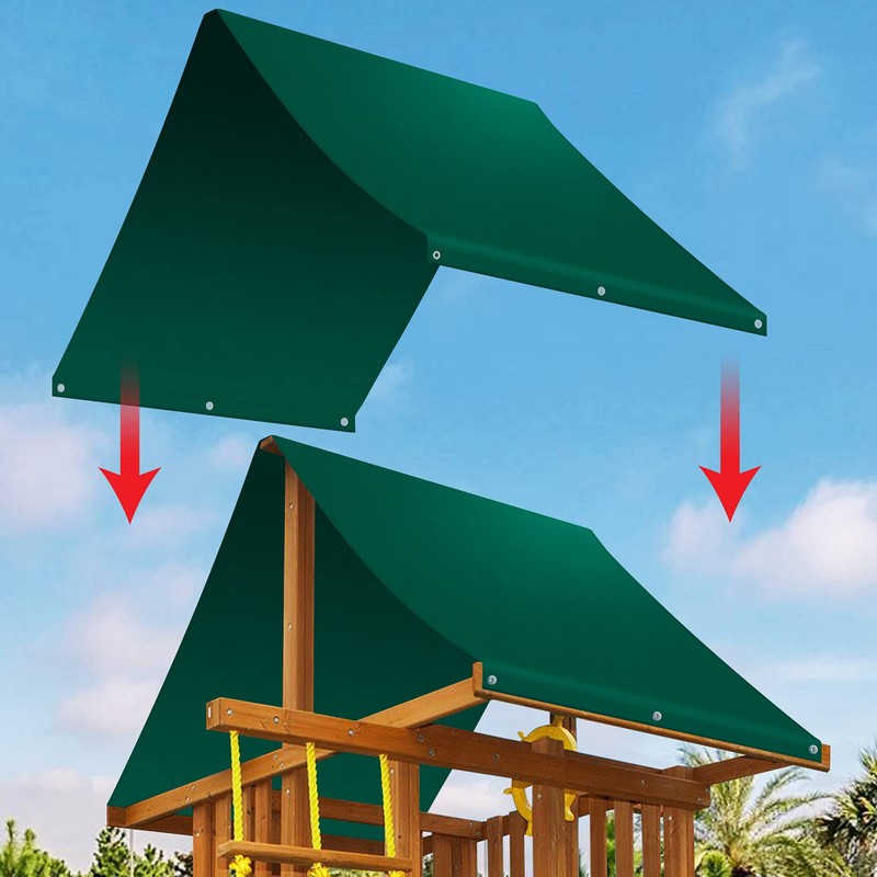Strong Camel Replacement Swing Set Replacement Tarp for Backyard Wood