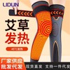Long Compression Self-Heating Knee Brace for Winter, Anti-Slip, Unisex Mugwort Infused Knee Protector Orange Strap Mugwort Style [Pair]+XL 10ea