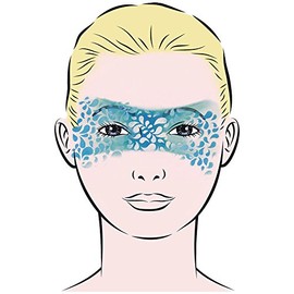 Eulenspiegel Make-Up Stencils Acrylic Reusable Eye Design