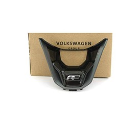 Volkswagen 3G0419659CUXQ Steering Wheel Tuning Clip Badge Black Chrome Gloss