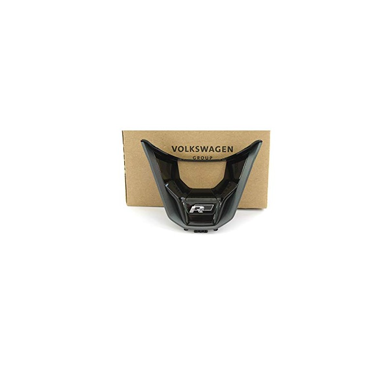 Volkswagen 3G0419659CUXQ Steering Wheel Tuning Clip Badge Black Chrome Gloss