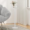 TUTOTAK Tall Round Side Table, Small End Table, Beside Table,