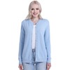 SMILING PINKER Women Cardigan Solid Crew Neck Button Down Sweater