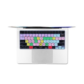 XSKN Final Cut Pro Function Shortcuts Hotkeys US Version Silicone Keyboard Cover Skin for 2021 MacBook Pro M1 Pro / M1 MAX Chip 14.2 inch with Touch ID A2442 16.2 inch with Touch ID A2485 (SHK-396)