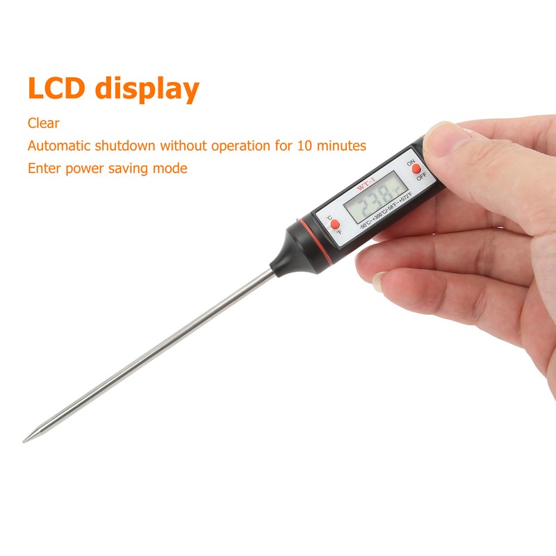 Thermometer Easy Using ABS Scratch Resistance Accurate Probe Thermometer for
