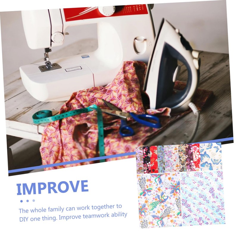 VILLFUL DIY Sewing Fabrics 30 Sheets of Patchwork Fabric Perfect