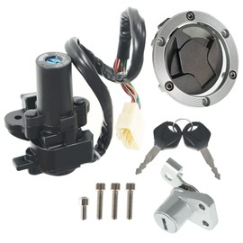 LABLT A Full Lock Key Set with Ignition Switch Lock Gas Cap Cover Seat Lock Keys Replacement for Kawasaki Ninja 250R EX250J 2008-2012