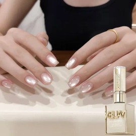 Xeijayi1pc Nude Begonia Spring Cat Ey Gel Nail Polish Nude                                                                                            