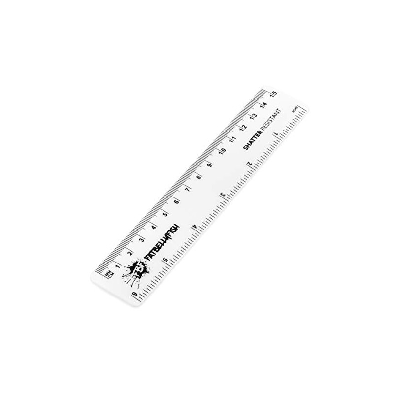 6 Inch / 15cm Ruler - Shatter Resistant - Single