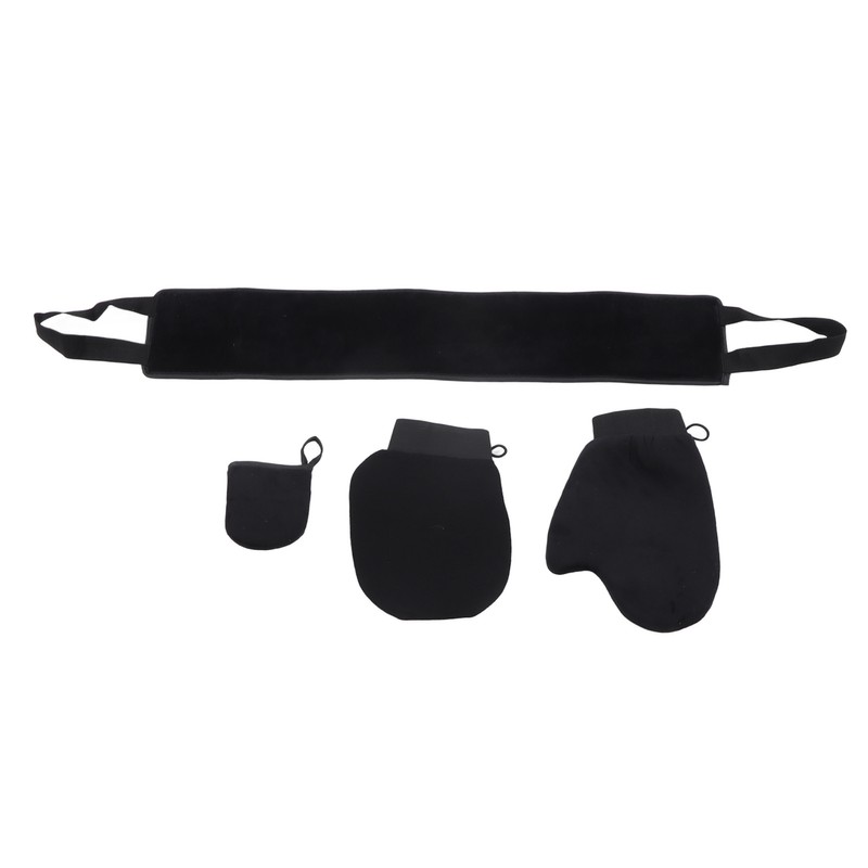 4 Pcs Self Tanner Mitt Velvet Soft Reversible Exfoliating SPA