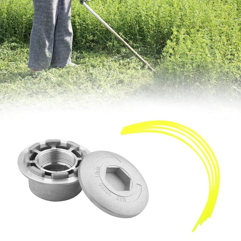 BE-TOOL Aluminum Trimmer Head Universal Aluminum Grass Head Multi-line Weed
