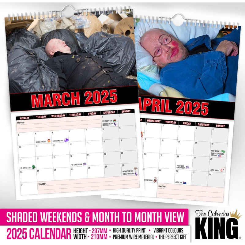 The Calendar King // Phil Mitchell - 2025 Wall Calendar