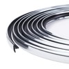 SBWLKJ 1/2"(12mm) Chrome T-Molding Edge Trim 22FT Flexible Polyethylene Center