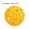 12PCS 74mm 40 Holes Pickleballs PE Plastic High Elasticity Pickleball