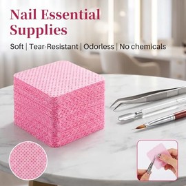 MAQIHAN 1200 Toallitas Para UñAs Sin Pelusa - Quitaesmalte De UñAs Para Preparador De UñAs Algodones Almohadillas Desmaquillantes Esmaltes Gel Pegamen