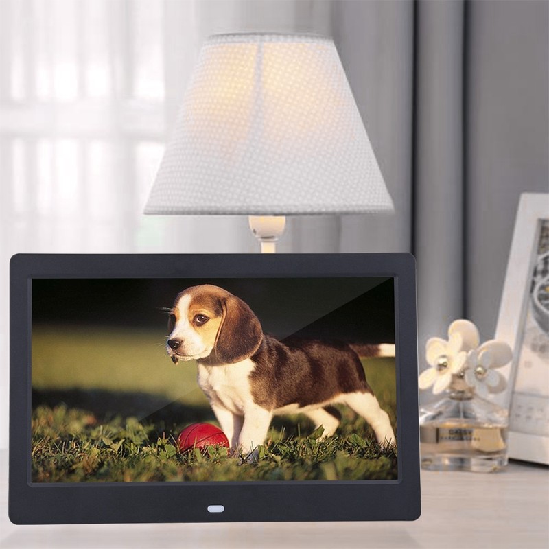 10" HD Screen Digital Photo Frame Alarm Clock MP3/4 Movie