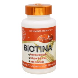 Biotina Cápsulas Keep Natural Vitaminas Piel Cabello Uñas Sabor Neutro