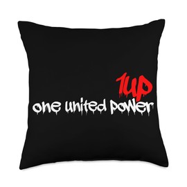 1UP Logo Graffiti Dripping Marker Throw Pillow