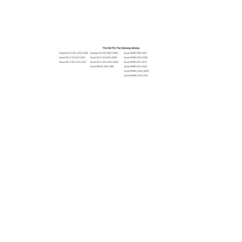 Motion Pro Gas Hose - Fits: Suzuki RM85 2015-2018