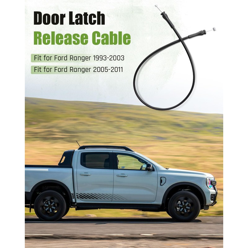 2PCS Door Latch Release Cable Fit for Ford Ranger 1993-2003