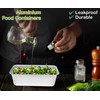 120 Pcs- Aluminum Foil Trays Containers with Paper Lids No.