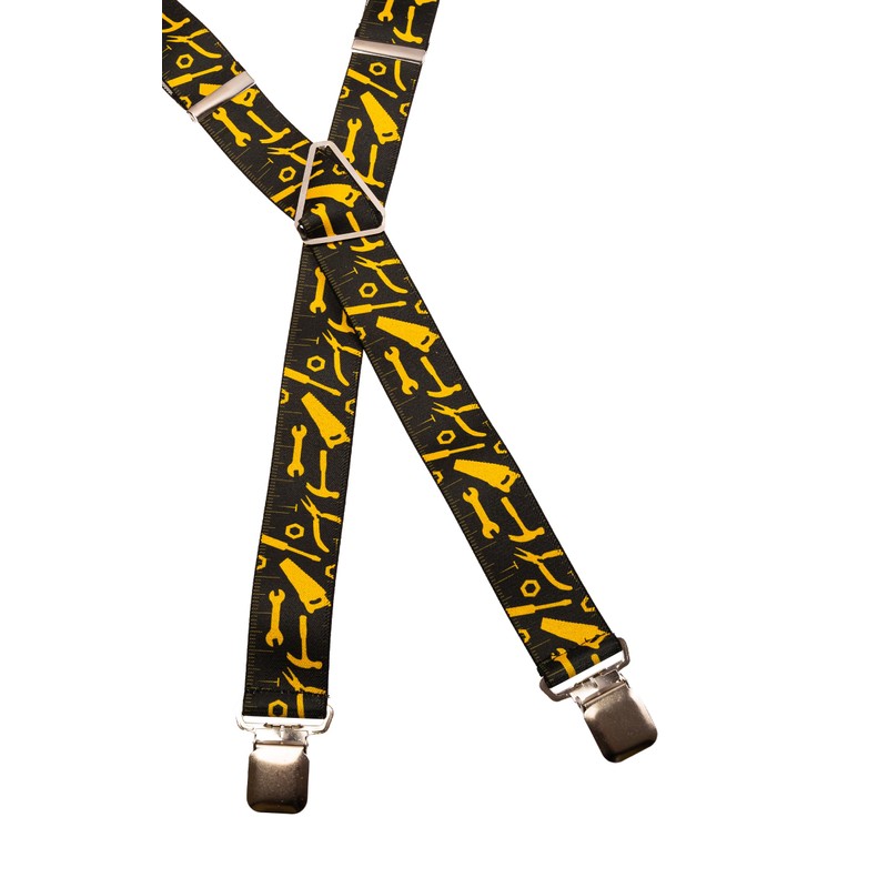 Heavy Duty Work & DIY Braces/Suspenders with Tools Design, 4cm.