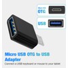 5 Plus 2 Pcs Micro USB OTG to USB Adapter