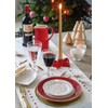 GreenGate Small Grace Plate White with Hearts in Red and