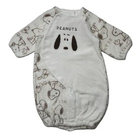 Takihyo 50-70 Newborn Snoopy Newborn Two-Way Alls Open Front Gauze Pile Dress Coveralls Baby Clothes Switchable, Switching