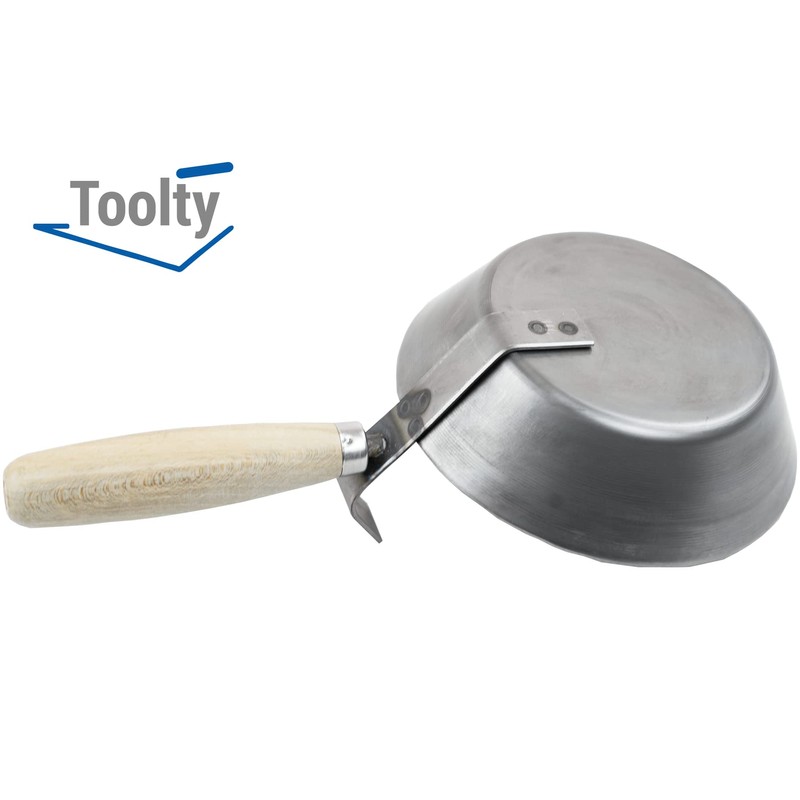 Toolty Masonry Scoop, Construction Pan - 185mm (7.28") - Wooden