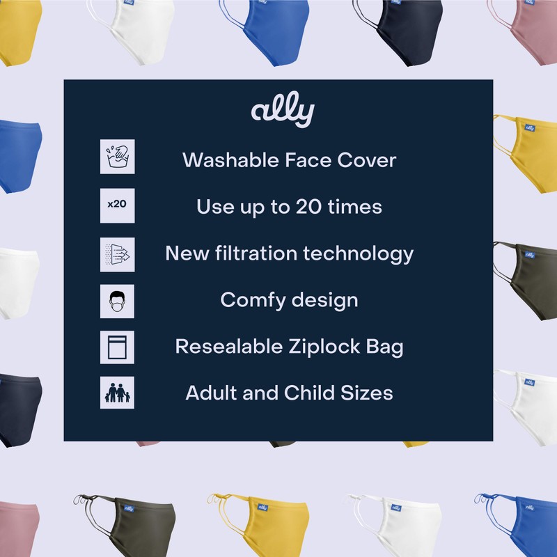 Choose Ally Face Covering - Reusable and Washable - Adults